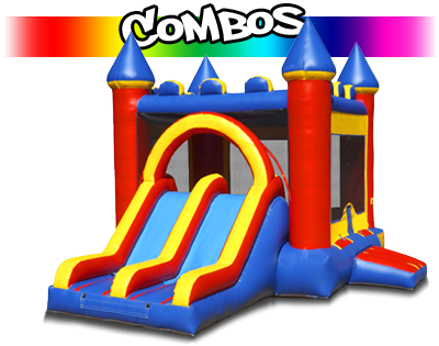 Combos — double slide combo bounce house